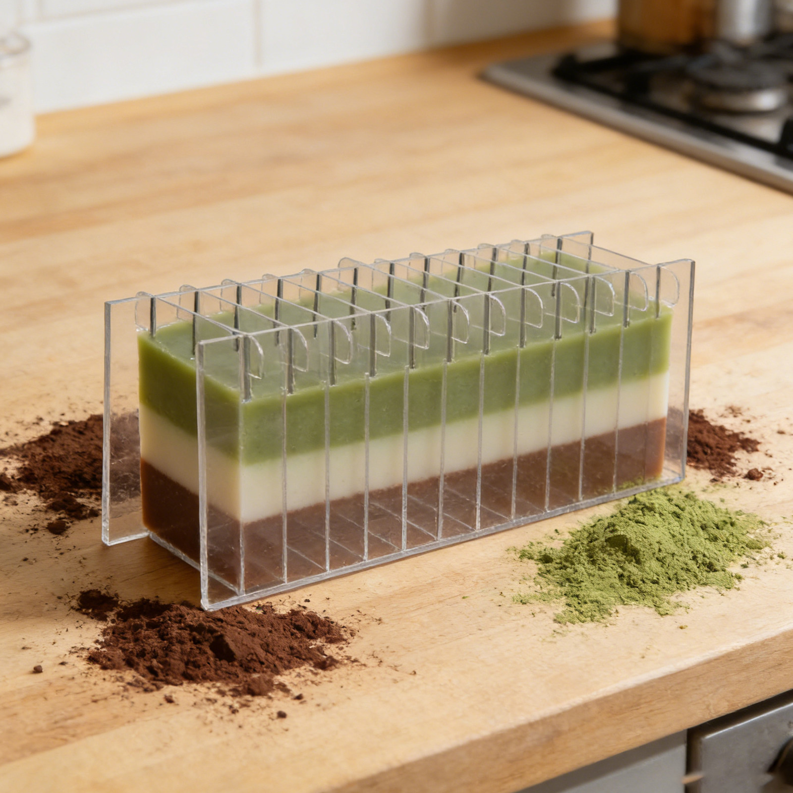 Soap Making Books - Divisore in acrilico per sapone, trasparente,
