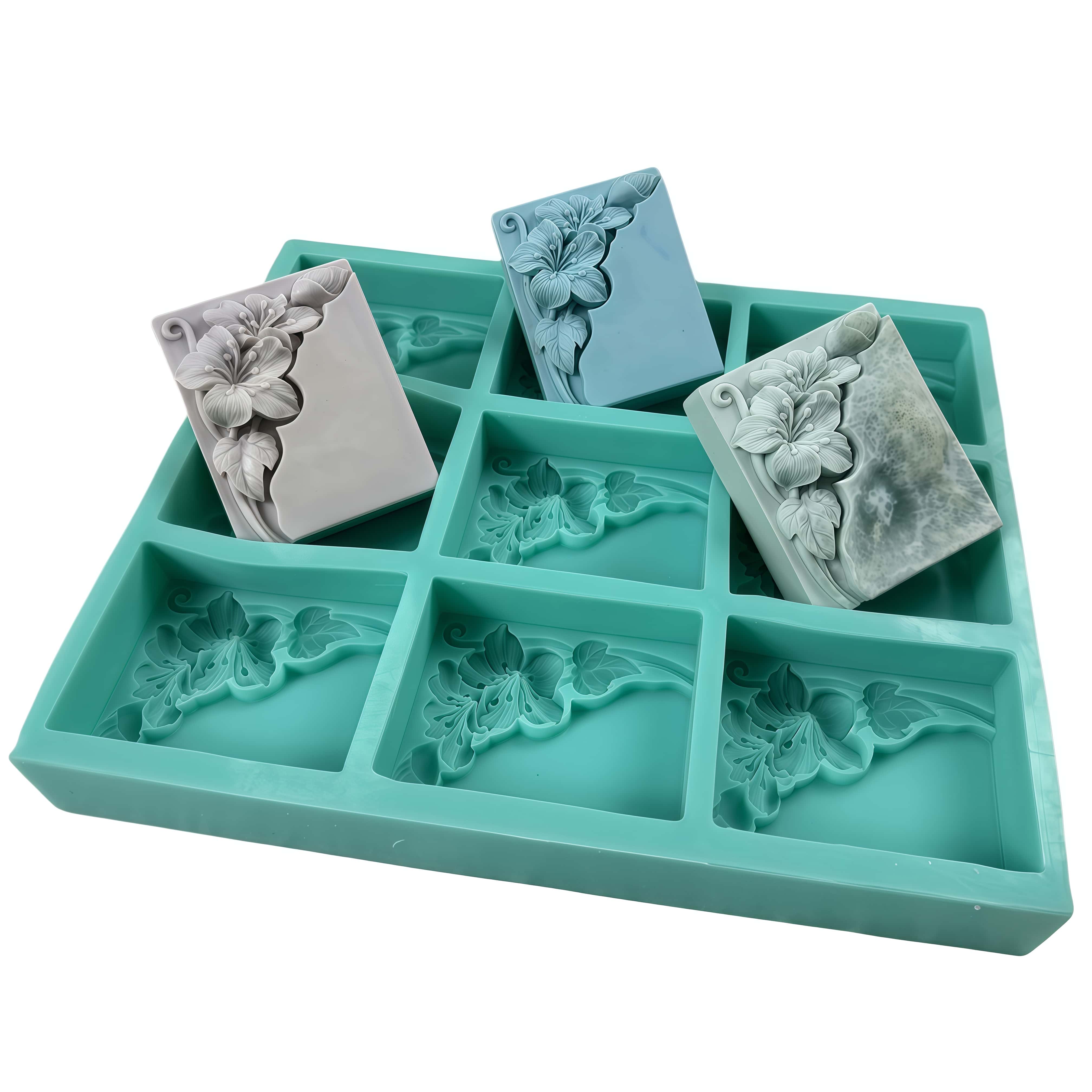 Stampo per sapone floreale a 9 - Soap Making Instructions recensione e prezzo