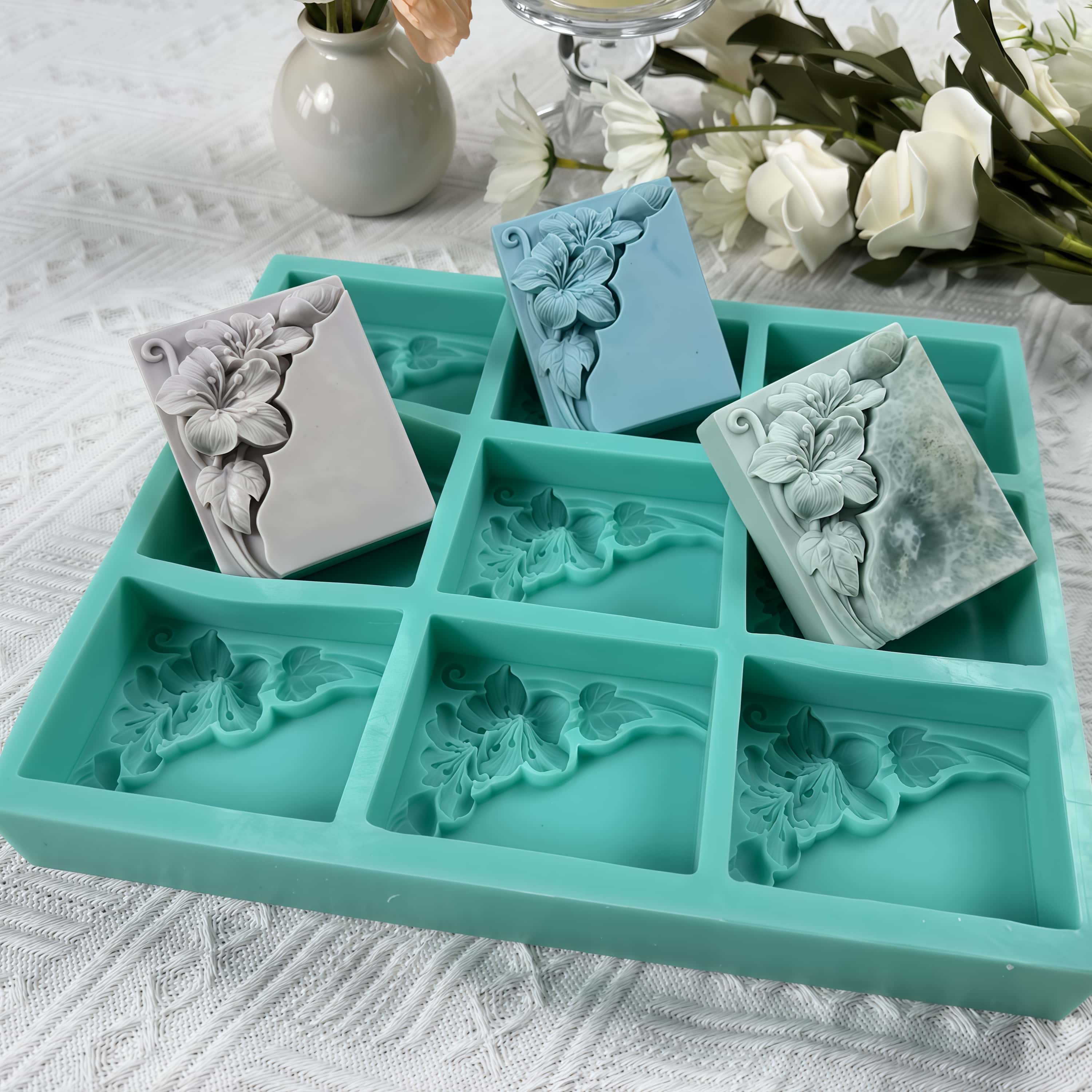 Stampo per sapone floreale a 9 - Soap Making Instructions recensione e prezzo