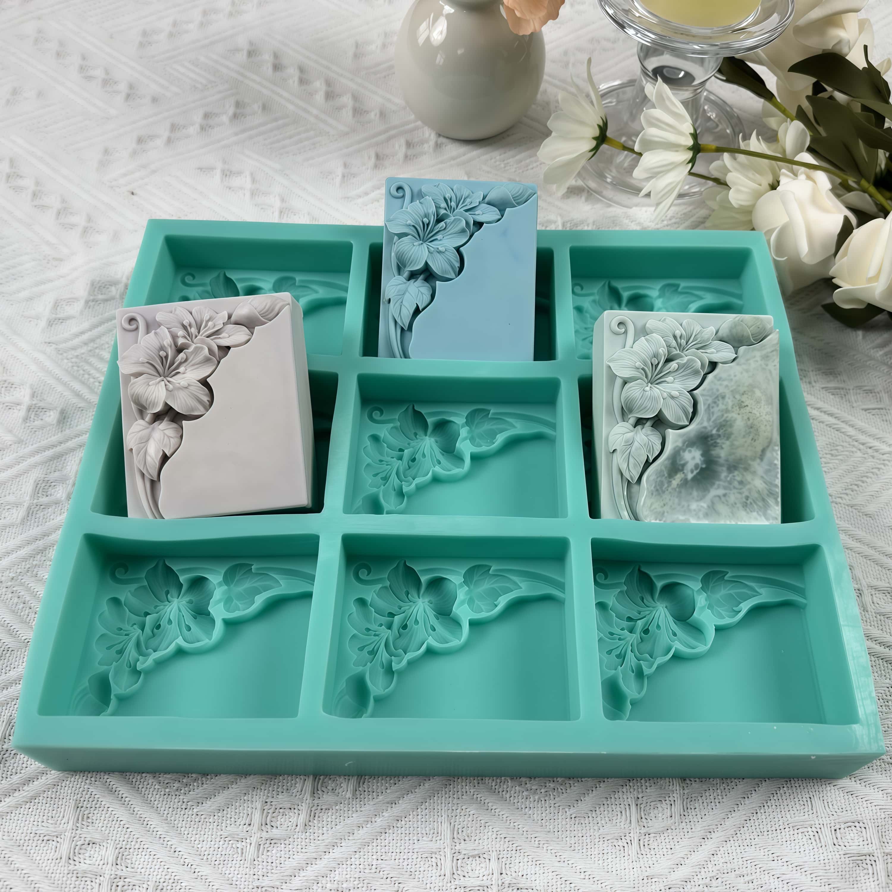 Stampo per sapone floreale a 9 - Soap Making Instructions recensione e prezzo