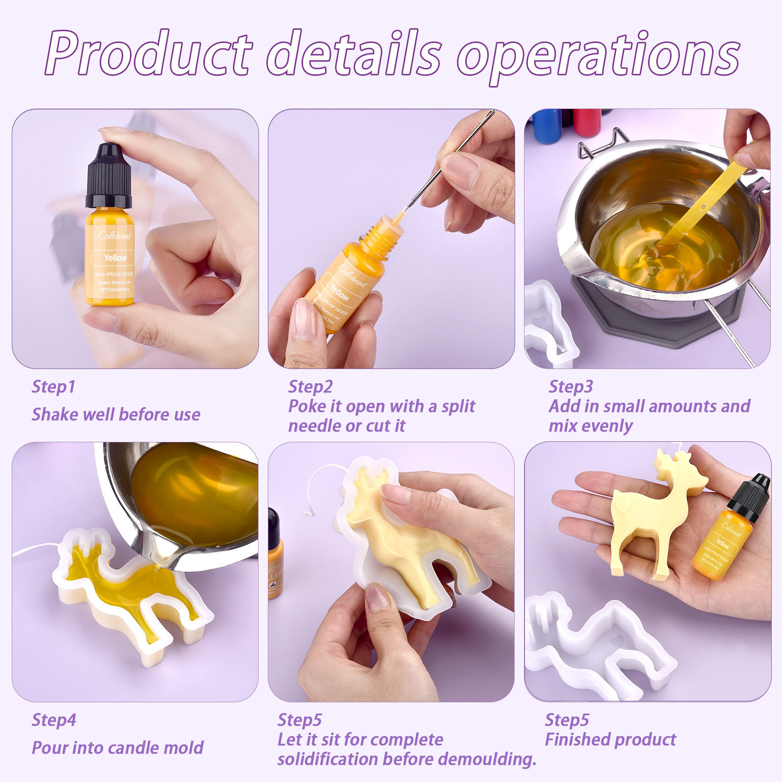 Kit di coloranti per candele S - Soap Making Liquid recensione e prezzo